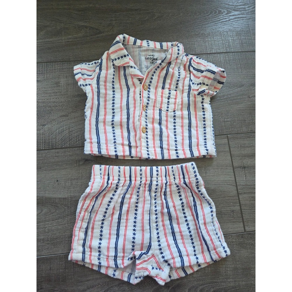Cat and jack baby boy set 0-3 mos